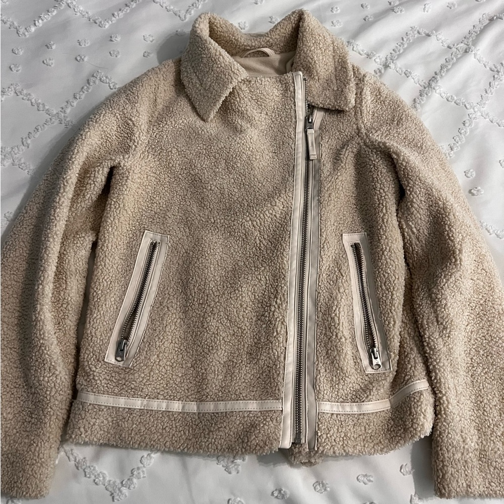 Abercrombie kids Sherpa bomber jacket